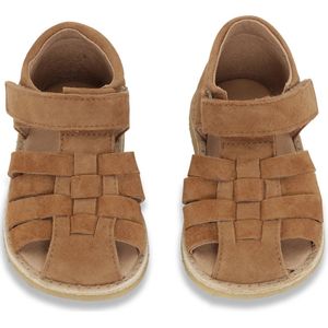 Konges Slojd Lapinou Sandalen Cognac - Suède/Leer/Rubber - Klittenbandsluiting