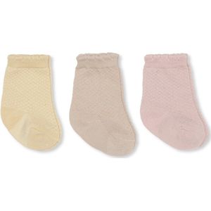 Konges Sløjd - Pointelle Sokken (set van 3) - Sokken - Rose Smoke  15/16