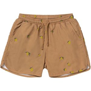 Konges Slojd - Asnou - Zwemshort - Lemon Brown - 100% Nylon, Elastische Tailleband, Sneldrogend