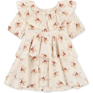 Konges Sløjd - Noelly - Jurk - Marzipan - 100% Biologisch Katoenen Seersucker