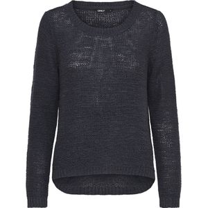 Only - Ronde Hals Pullover - Blauw - Acryl - Regular Fit
