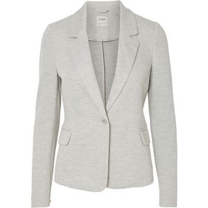 Vero Moda - Vmjulia Ls Blazer - Blazer - Grijs - Licht Gestructureerd Materiaal
