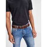 Jack & Jones Jjipaul Jjleather Belt Noos Herenriem, Zwarte koffie.