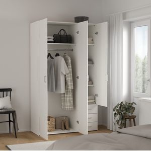 Klein Wit Kind kledingkasten Met lades