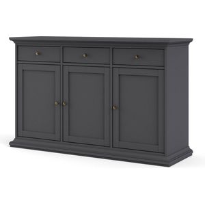 Buffet-Unterteil  Chester ¦ schwarz ¦ Maße (cm): B: 143,7 H: 91,7 T: 46.1 Kommoden & Sideboards > Highboards - Höffner