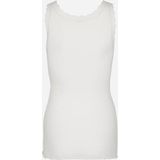 Tanktops - Offwhite - Zonder Sluiting - Mouwloos - Gegolfde Rand