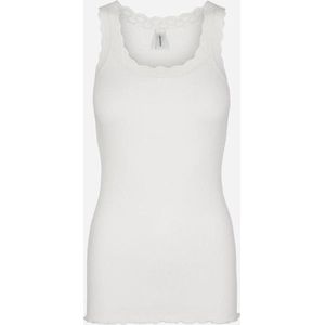 Tanktops - Offwhite - Zonder Sluiting - Mouwloos - Gegolfde Rand