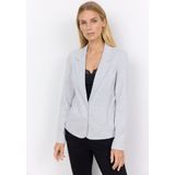 Blazer - Mélange - Jersey - Lange Mouw - Slanke Pasvorm