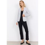 Blazer - Mélange - Jersey - Lange Mouw - Slanke Pasvorm