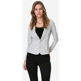 Blazer - Mélange - Jersey - Lange Mouw - Slanke Pasvorm