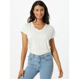 T-shirt - Effen - Jersey - V-hals - Kwartmouw - Losse Pasvorm