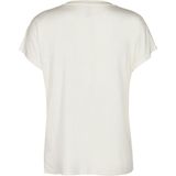 T-shirt - Effen - Jersey - V-hals - Kwartmouw - Losse Pasvorm