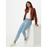 T-shirt - Effen - Jersey - V-hals - Kwartmouw - Losse Pasvorm