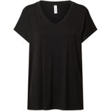 Soyaconcept - SC-MARICA 32 - T-shirt - Zwart - V-hals - Korte Mouwen