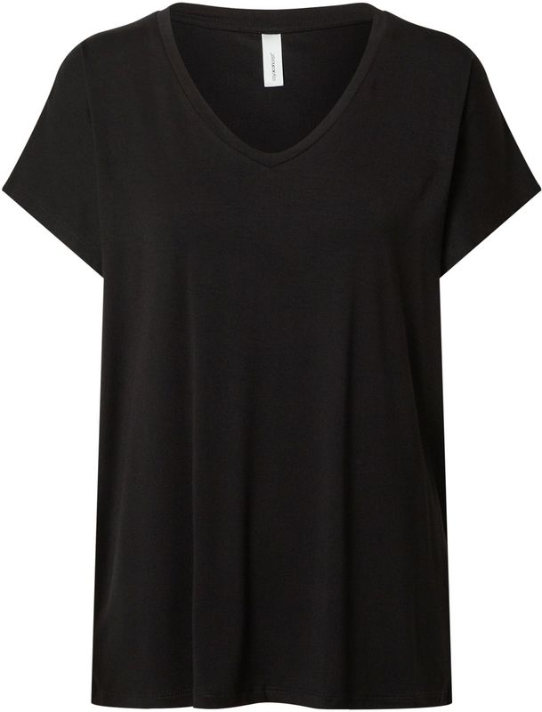 Soyaconcept - SC-MARICA 32 - T-shirt - Zwart - V-hals - Korte Mouwen