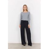 Soyaconcept - Wide Leg Regular Waist - Casual Broek - Zwart