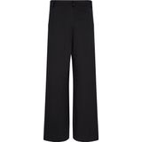 Wide leg stoffen broek met paspelzak, model 'DANIELA'