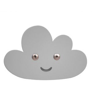 Roommate Muurhaak Wolk Junior 11,7 X 7,7 Cm Grijs