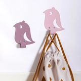Roommate Muurhaak Papegaai 15cm Roze