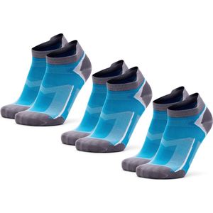 Danish Endurance - Korte Lichtgewicht Hardloopsokken - Zwart - 3 Paar - Anti Blaren Technologie