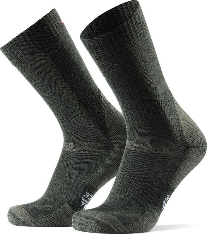 DANISH ENDURANCE Wandelsokken met Merino Wol, Warme Wandelsokken, voor Dames & Heren, 1 paar, Donkergroen, 43-47