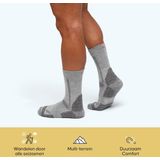 DANISH ENDURANCE - Wandelsokken - Veelkleurig - 3 Paar - Merino Wol, Antibacterieel, Zweetafstotend