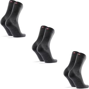 DANISH ENDURANCE - Merinowol Sokken - Grijs - 3 paar
