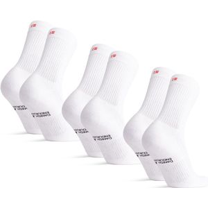 DANISH ENDURANCE - Sport Crew Sokken - 3 Paar - Zweetafvoerend en Ademend