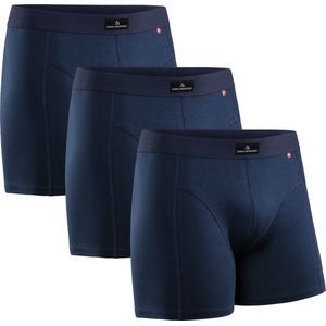 DANISH ENDURANCE - Boxershorts - Marineblauw - Katoenen Ondergoed - 3 Pack