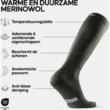 DANISH ENDURANCE - Skisokken - Olijfgroen - Merino Wol - 43-47