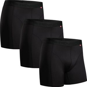 DANISH ENDURANCE Sportonderbroeken Heren - Quick Dry - Sport Boxershorts - 3 pack - Zwart - Maat S