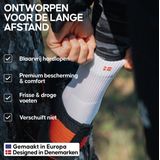 DANISH ENDURANCE - Hardloopsokken - Zwart - Unisex - 3 Paar - Anti-Blaar