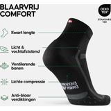 DANISH ENDURANCE - Hardloopsokken - Zwart - Unisex - 3 Paar - Anti-Blaar