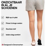 DANISH ENDURANCE - Onzichtbare Katoen Sokken - Unisex - Ademend en Anti-slip Hiel - Maat 43-47