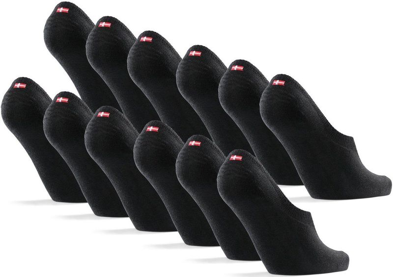 DANISH ENDURANCE - Onzichtbare Katoen Sokken - Unisex - Ademend en Anti-slip Hiel - Maat 43-47
