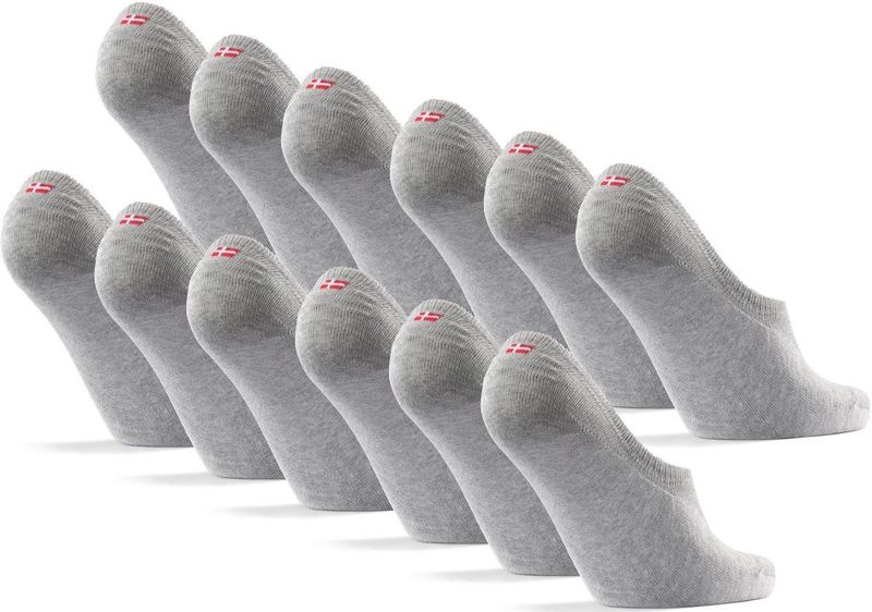 DANISH ENDURANCE - Onzichtbare Katoen Sokken - Unisex - Ademend en Anti-slip Hiel