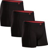 DANISH ENDURANCE Boxershorts Heren, Katoenen Heren Ondergoed, Klassieke Pasvorm, Met of Zonder Gulp, 3 Pack, Zwart, S