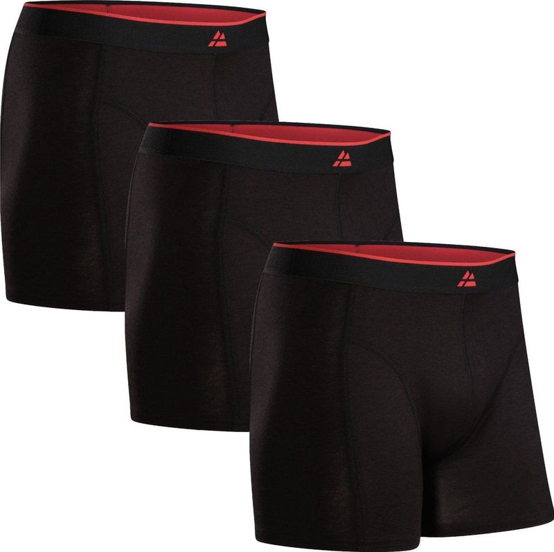 DANISH ENDURANCE Boxershorts Heren, Katoenen Heren Ondergoed, Klassieke Pasvorm, Met of Zonder Gulp, 3 Pack, Zwart, S