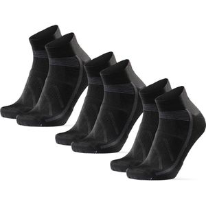 DANISH ENDURANCE - Fietssokken - Zwart - Laag Uitgesneden - 3 Paar