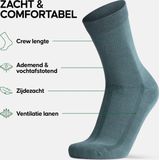 DANISH ENDURANCE - Bamboe Sokken - Antibacterieel - Veelkleurig - 3 Paar