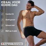 Boxershorts - Grijs Gemêleerd - Katoenmix - Comfortabele Pasvorm