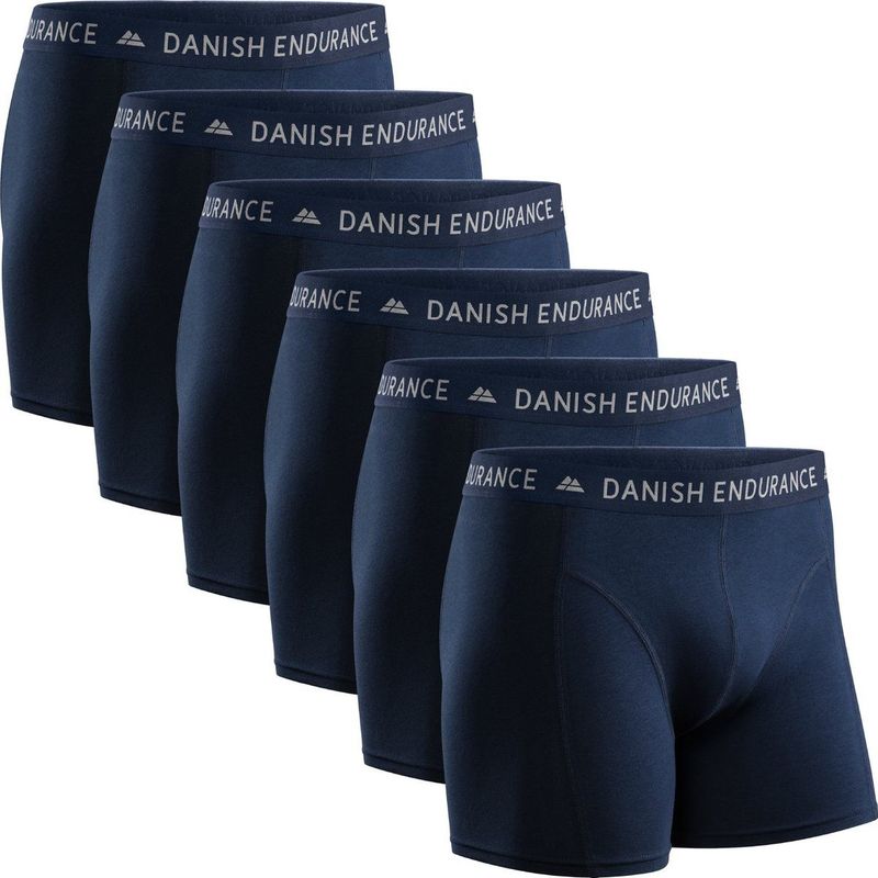Danish Endurance - Katoenen Boxershorts - Grijs - 6 Pack - Maat L