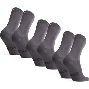 DANISH ENDURANCE Klassieke Bamboe Viscose Sokken - Grijs - 3-Paar