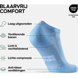 Danish Endurance - Korte Hardloopsokken - Zwart - 3 Paar - Anti Blaren, Lichte Compressie