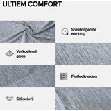 DANISH ENDURANCE Sport Tank Top voor Heren - Quick-Dry - Gerecycelde Materialen - Grijs Gemêleerd - L