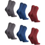 DANISH ENDURANCE - Klassieke Bamboe Viscose - Sokken - Meerkleurig - 6-paar