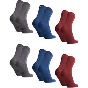 DANISH ENDURANCE - Klassieke Bamboe Viscose - Sokken - Meerkleurig - 6-paar