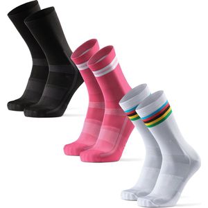 DANISH ENDURANCE - Performance Fietssokken - Veelkleurig - 3 Paar - Unisex