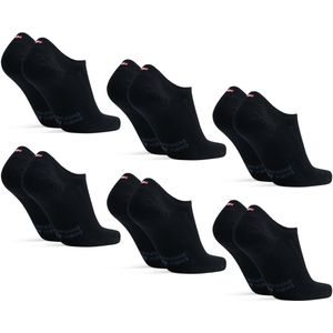 DANISH ENDURANCE - Onzichtbare Bamboe Sokken - Zwart - Anti-Slip Hiel