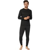 DANISH ENDURANCE Thermokleding Set Heren & Dames, Thermisch Ondergoed Heren & Dames, Unisex BaseLayer Set, Zwart, 2XS